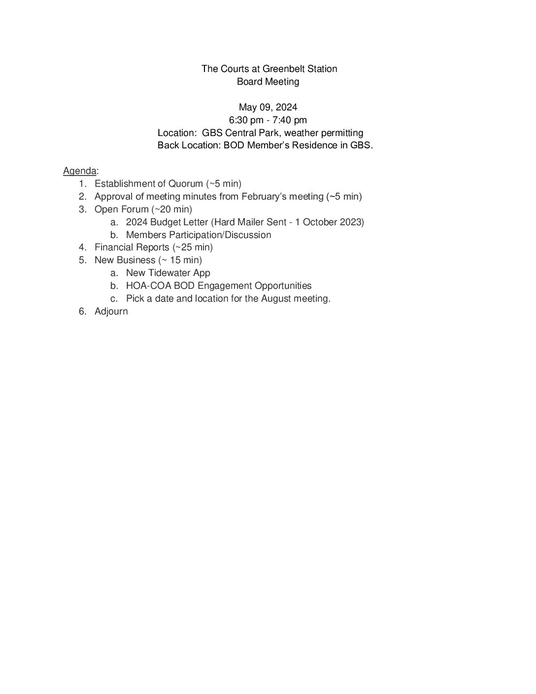 2024_05 Courts Board Meeting Agenda